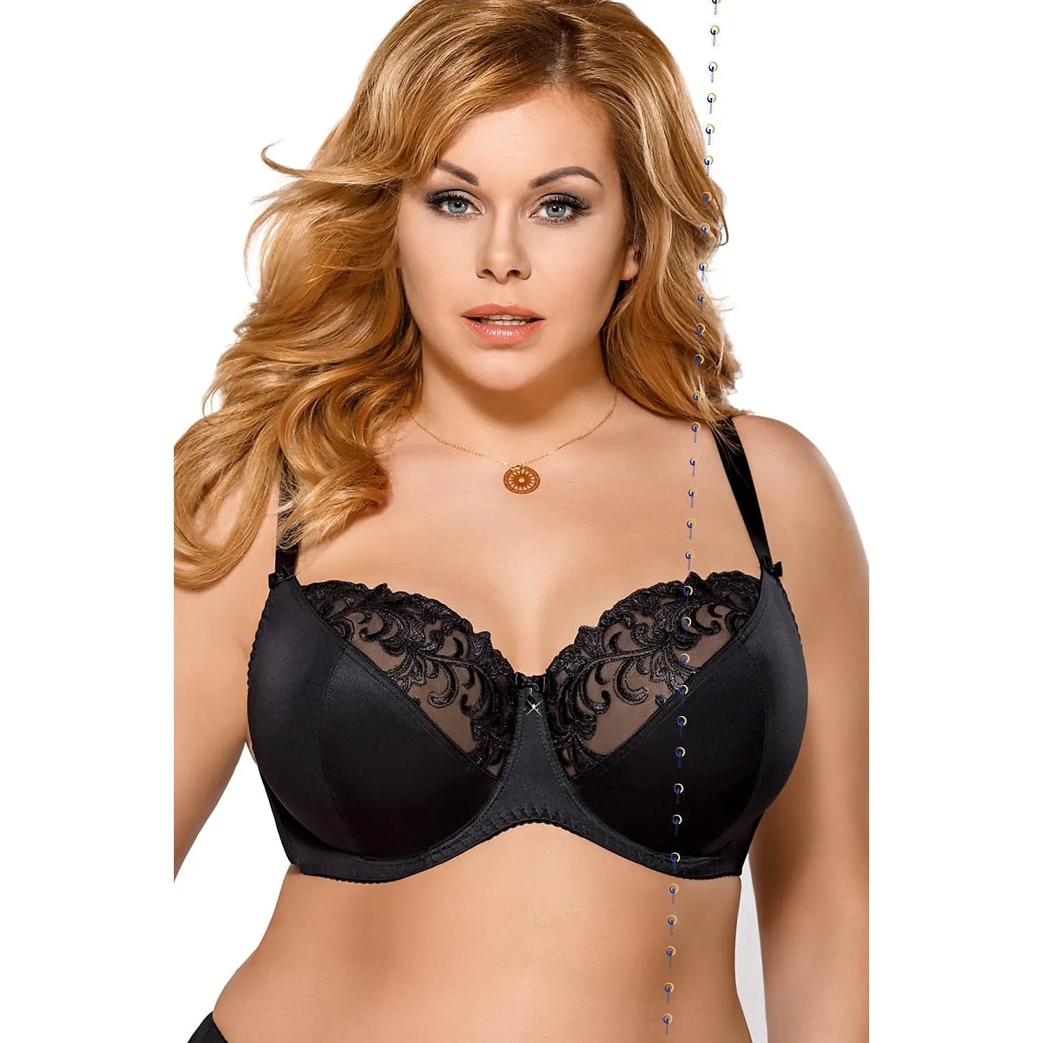 classique soutiengorge doux broderie élégante maintien décolleté confort raffiné bretelles ajustables crochets deux rangées tailles variées noir bonnets renforcés lisse