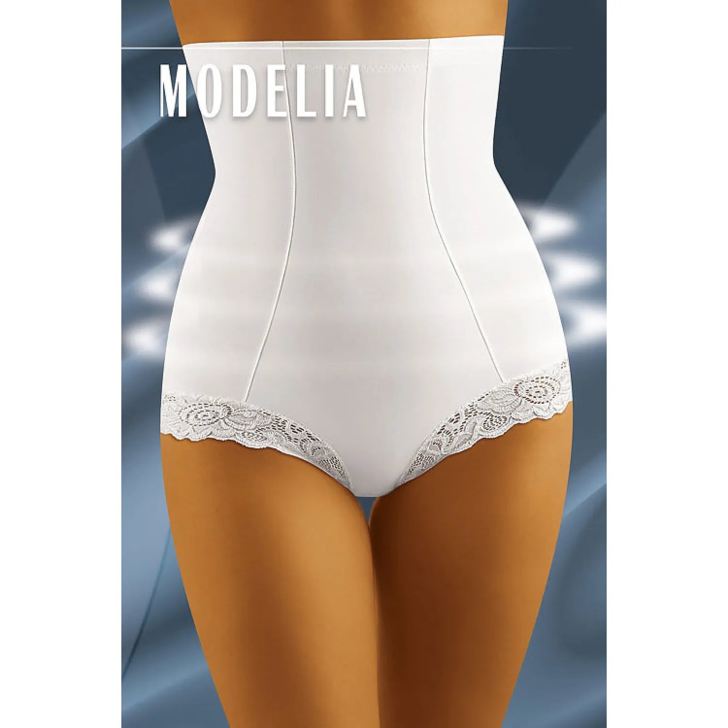 culottes taille haute amincissantes silicone dentelle élégantes maintien sculptant invisible confort extensible polyamide élasthanne Wolbar 24873