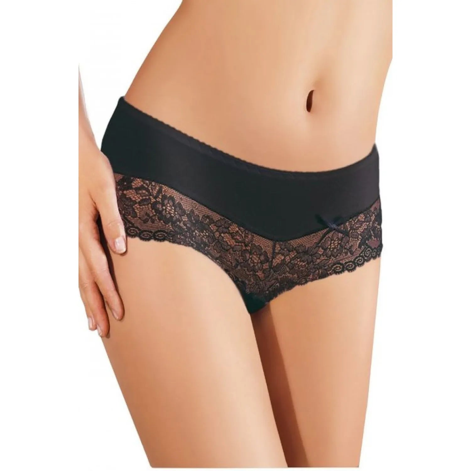 culottes dentelle douces confortables noires raffinées élégantes tissu lisse agréable tailles variées ajustement parfait silhouette sublimée quotidiennes intimes modèle Ewana121560