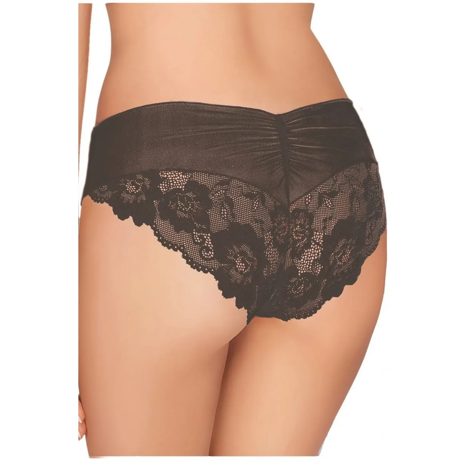 culotte dentelle transparente élasthanne extensible respirante délicate féminine séduisante confortable coupe ajustée bordure raffinée noire tailles S M L XL
