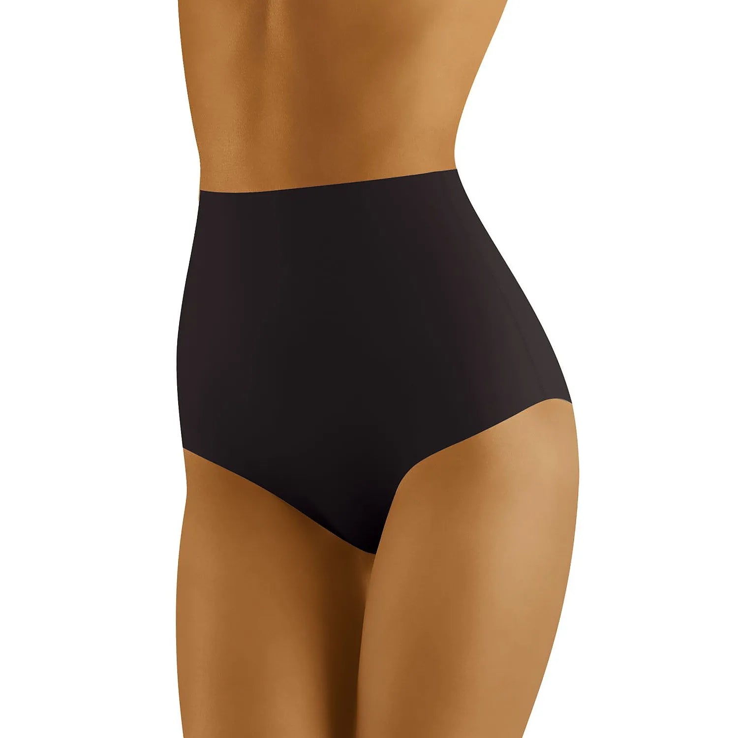 culotte taille haute fitness aplatissante invisible micromodal coton élasthanne respirante maintien abdominale coutures plates bords découpés laser renforcée confortable noire