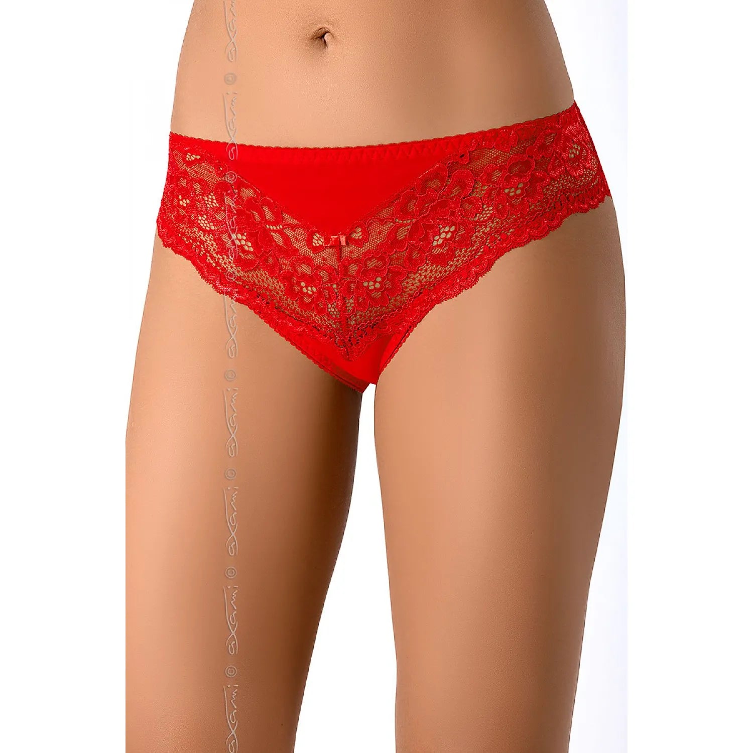 Culottes sexy dentelle rouge Maisa coquette tailles S-XL Axami