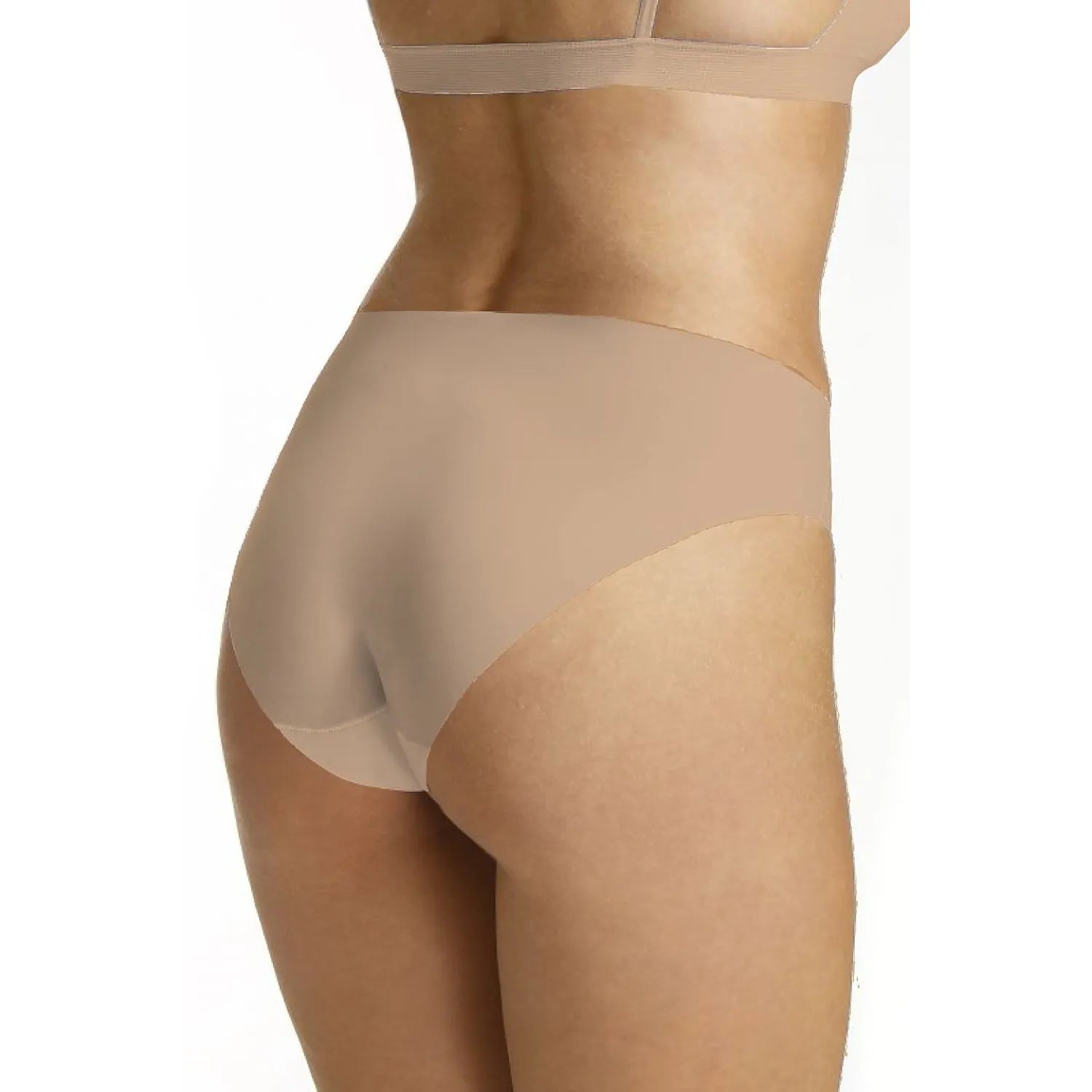 Culotte invisible beige femme Eldar, élasthanne polyamide, confort doux, tailles S-XL, élégance discrète.