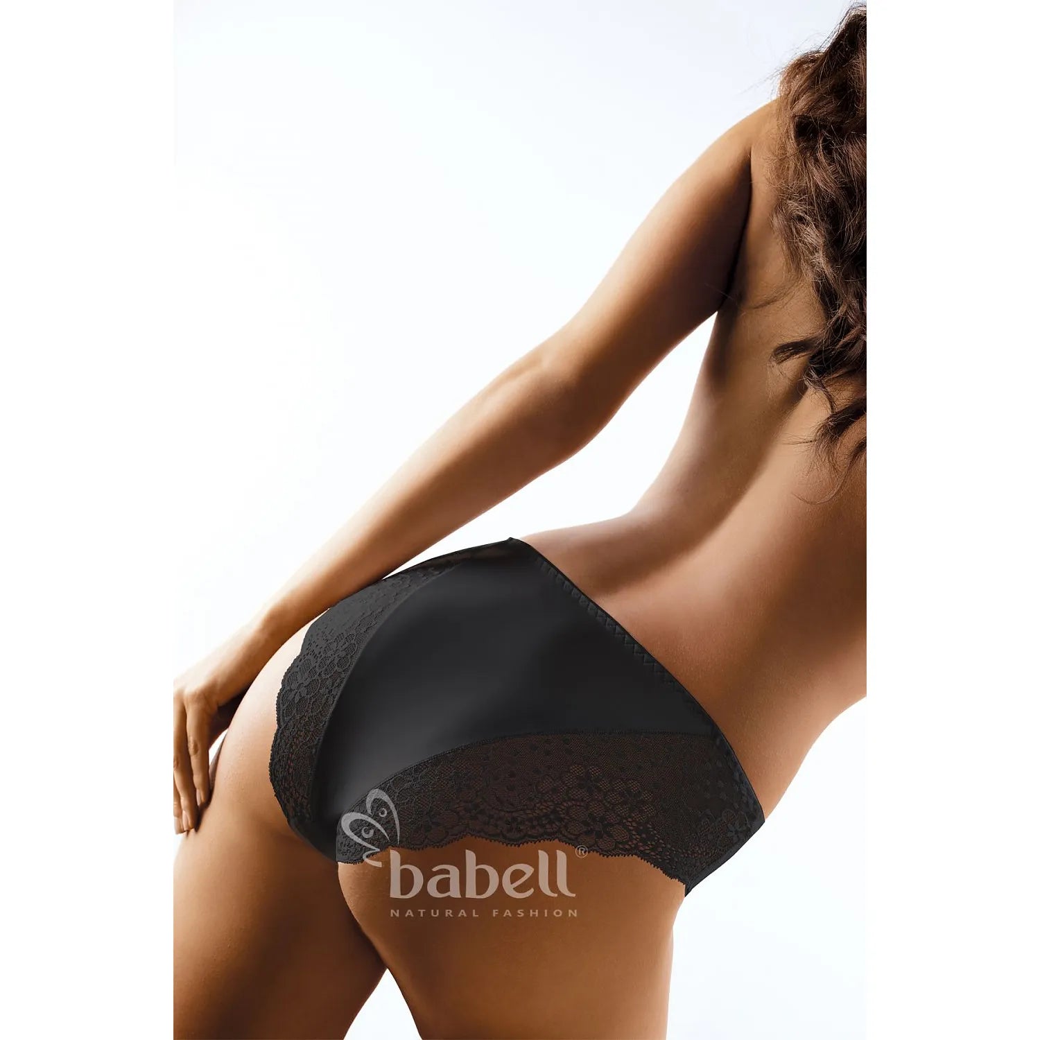 Culotte Babell 155040 dentelle florale coton élasthanne confortable lingerie féminine sensuelle taille moyenne élégante respirante ajustement