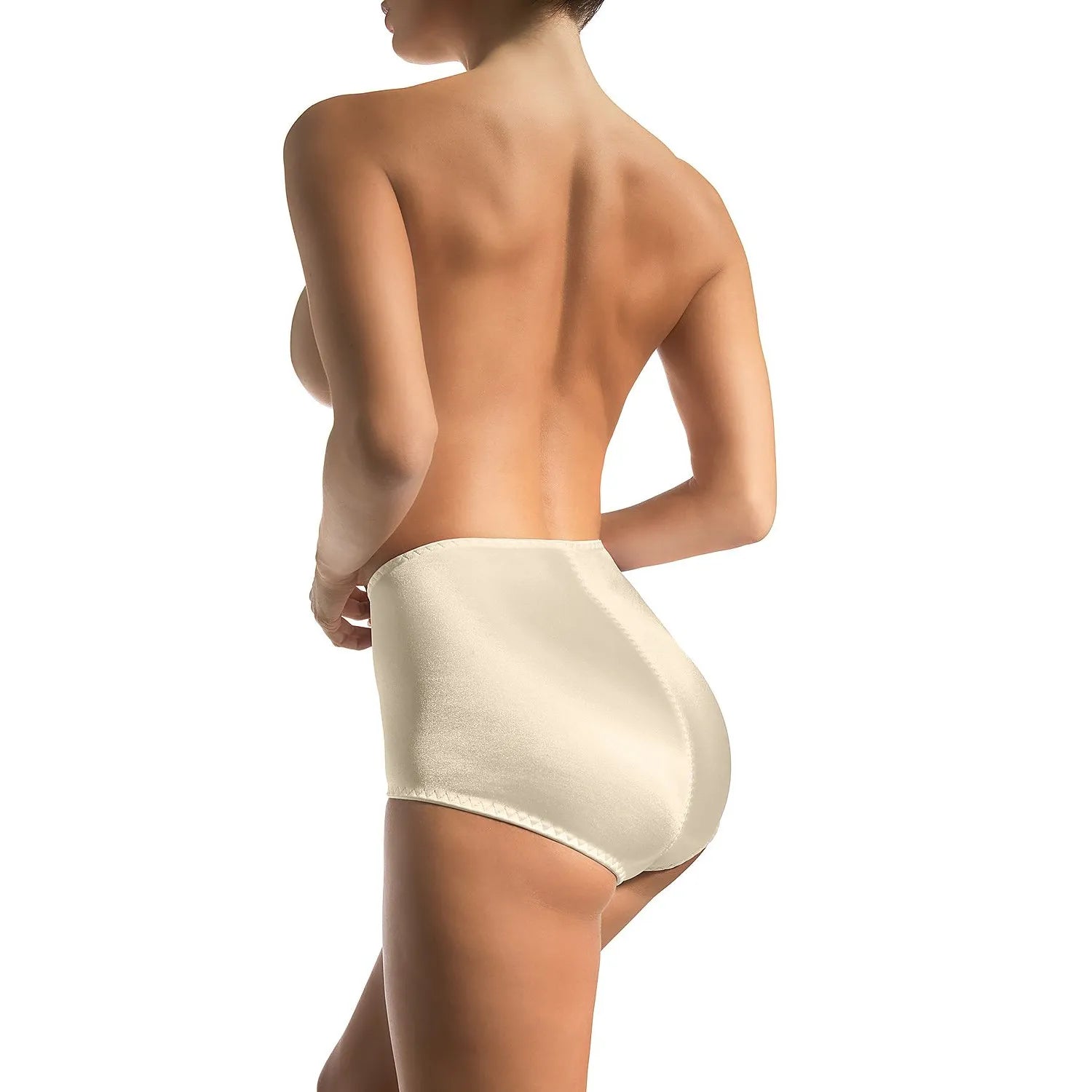 Culotte Babell 155137 beige taille haute, élastique, douce, soutien abdominal, confort quotidien, lingerie féminine.