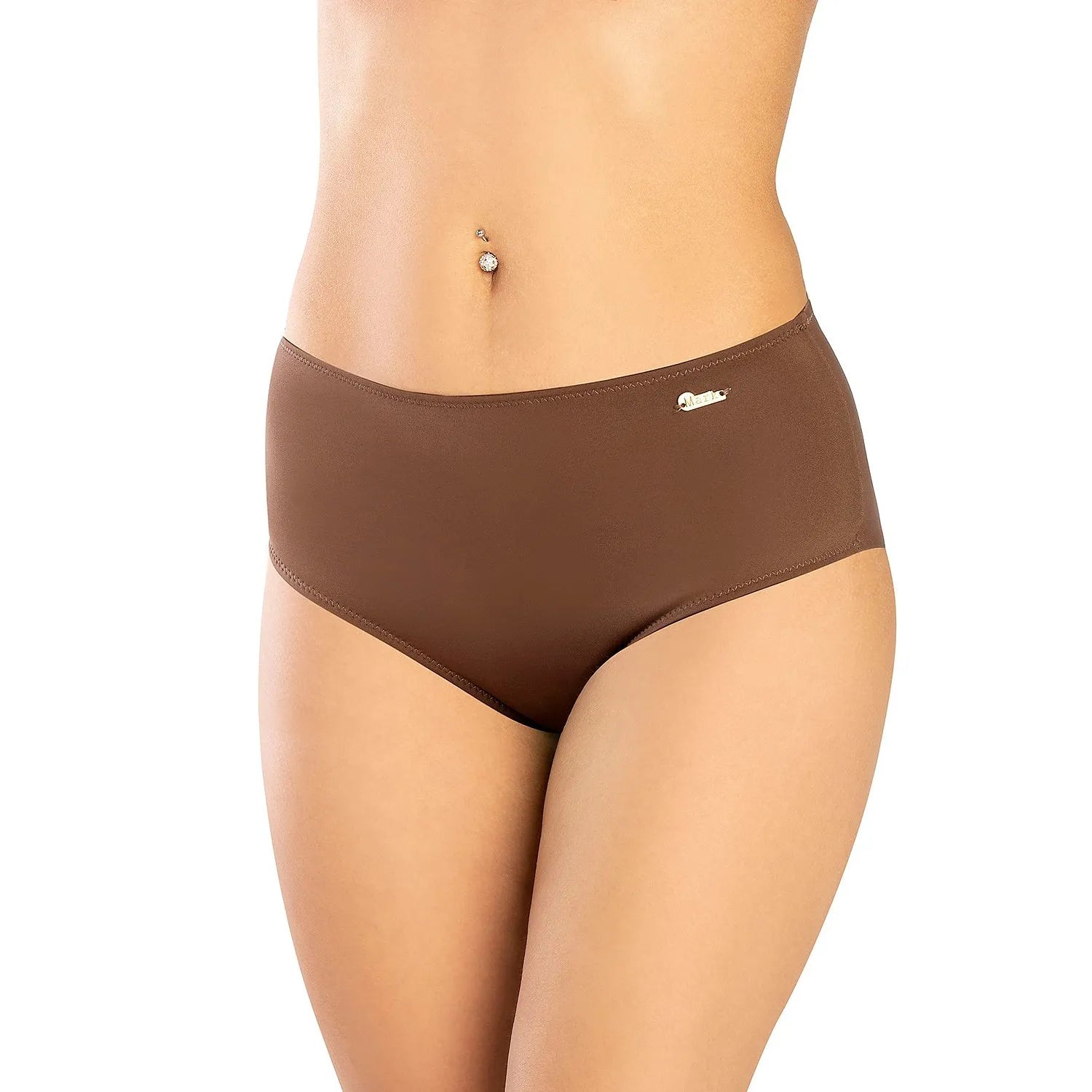Culotte nageur brésilienne microfibre douce extensible taille haute maintien sûr discrète sophistiquée coutures plates hypoallergénique élasticité durable facile entretien quotidien
