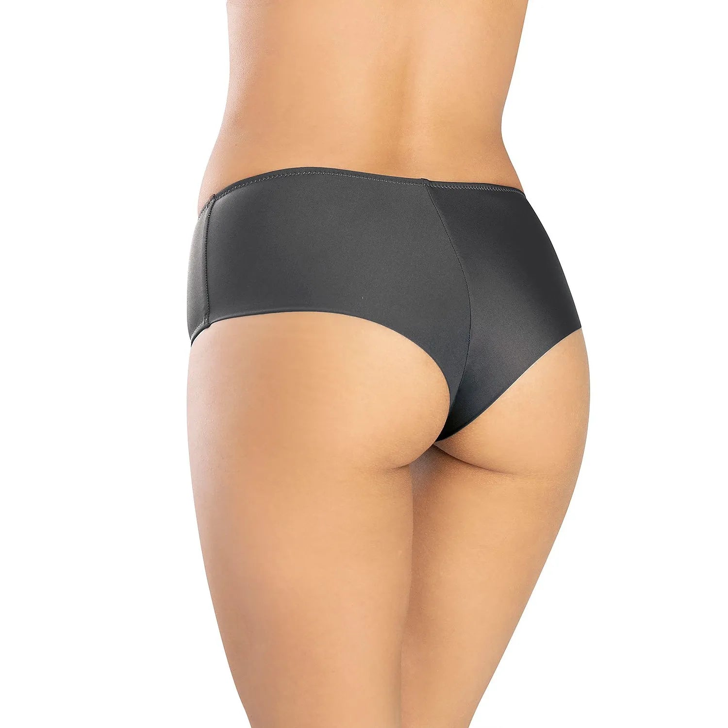 Culottes nageur noires taille haute Marko 156076, design lisse, microfibre élastique, couverture modérée, confort optimal.