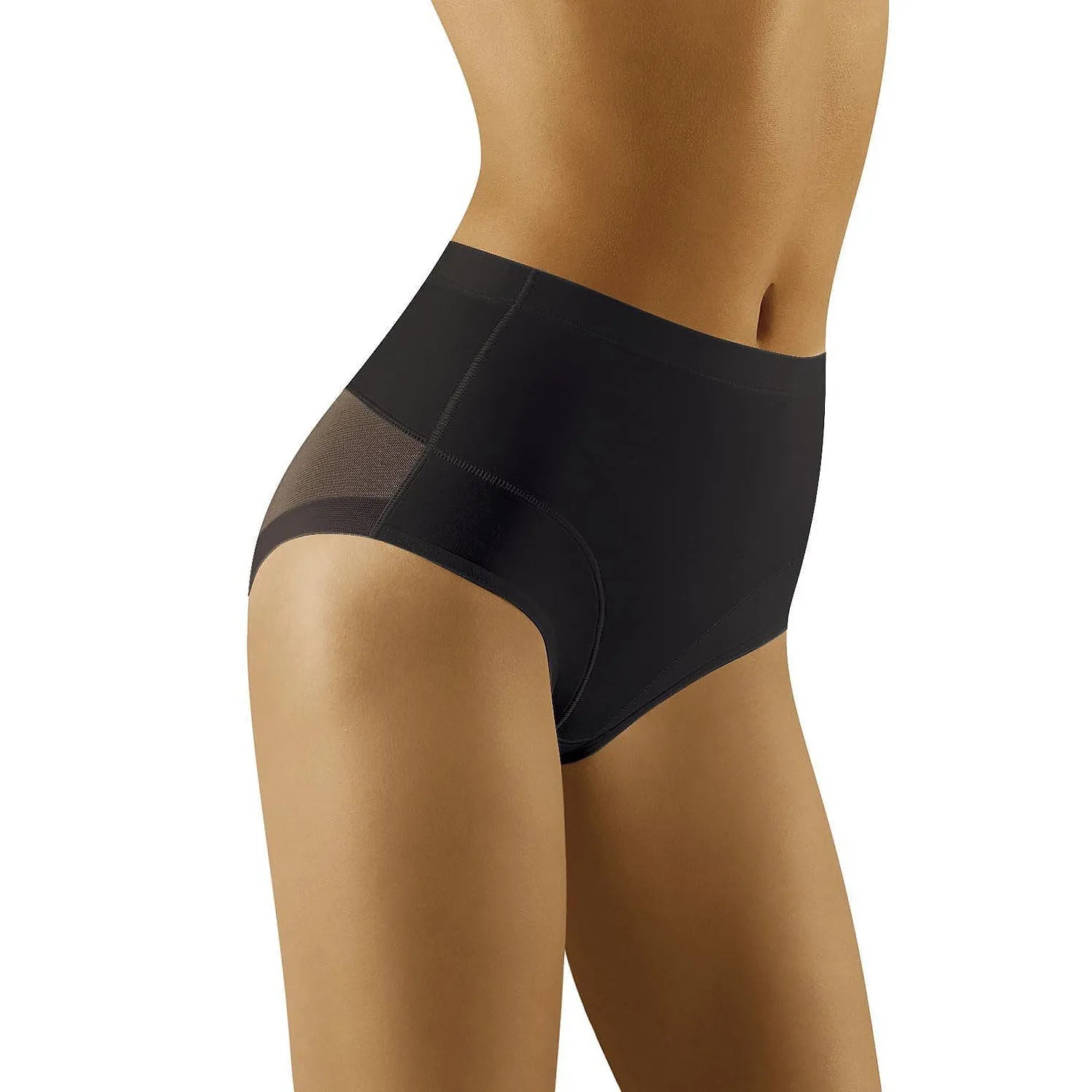 Culottes gainantes à taille haute Wolbar model 156526 effet lissant confort hanches ventre maille dos tissu élastique maintien discrètement sexy lingerie
