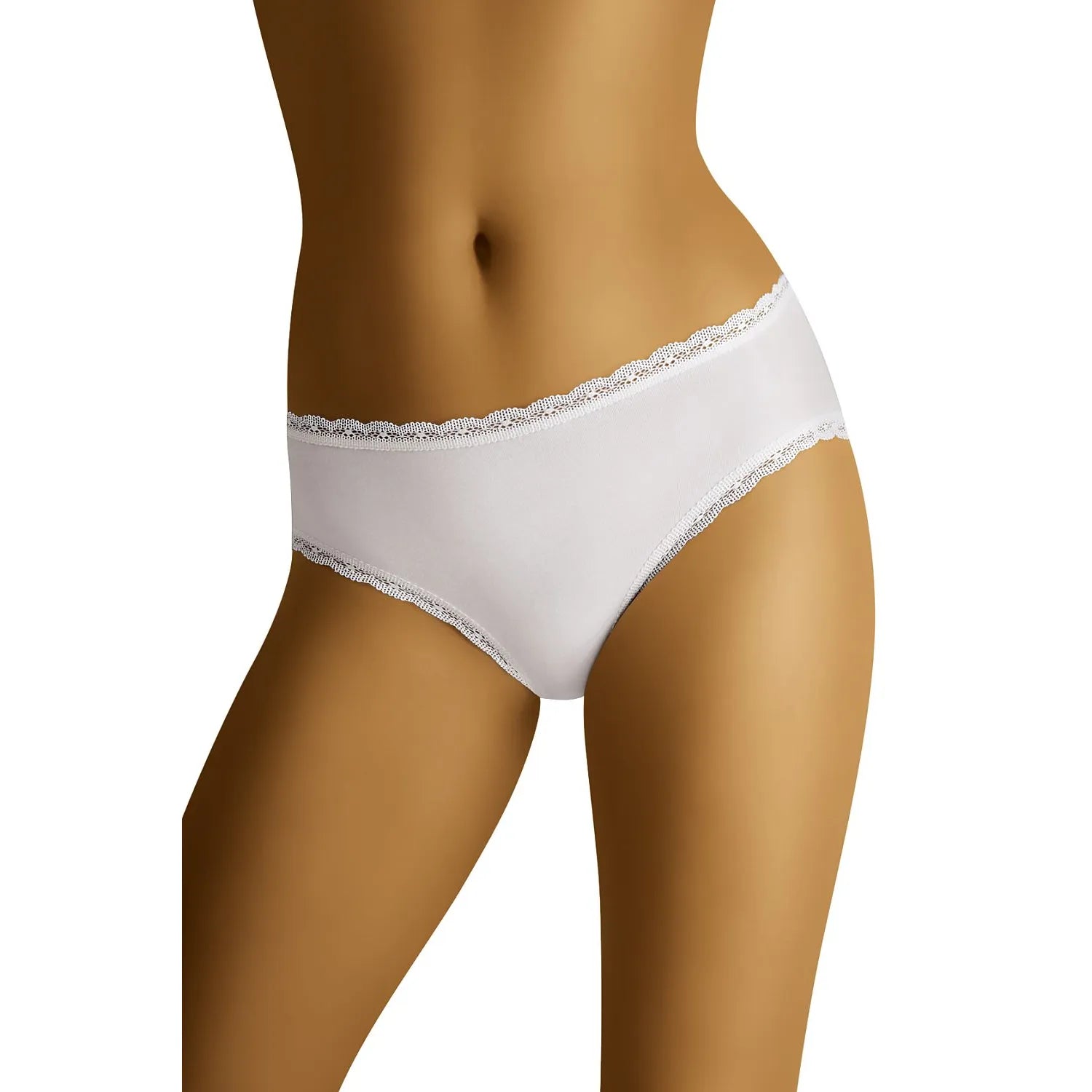 Culotte féminine en coton biologique dentelle subtile confort daily support hanches élasthanne polyamide taille standard