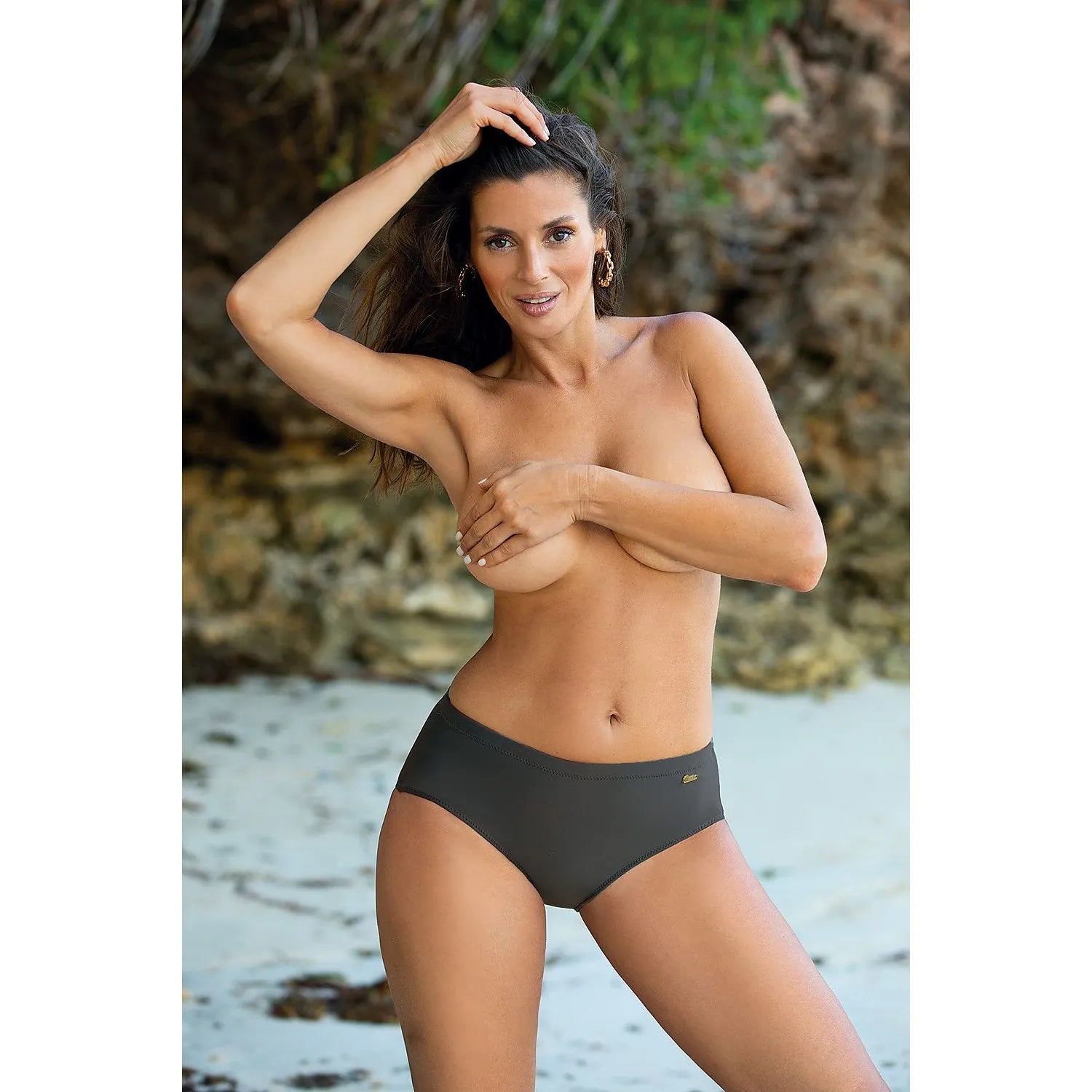 Culottes nageur Marko model 165759 lingere erotique coupe haute tissu elastique doublé elasthanne polyamide femme couple discrêt plage piscine