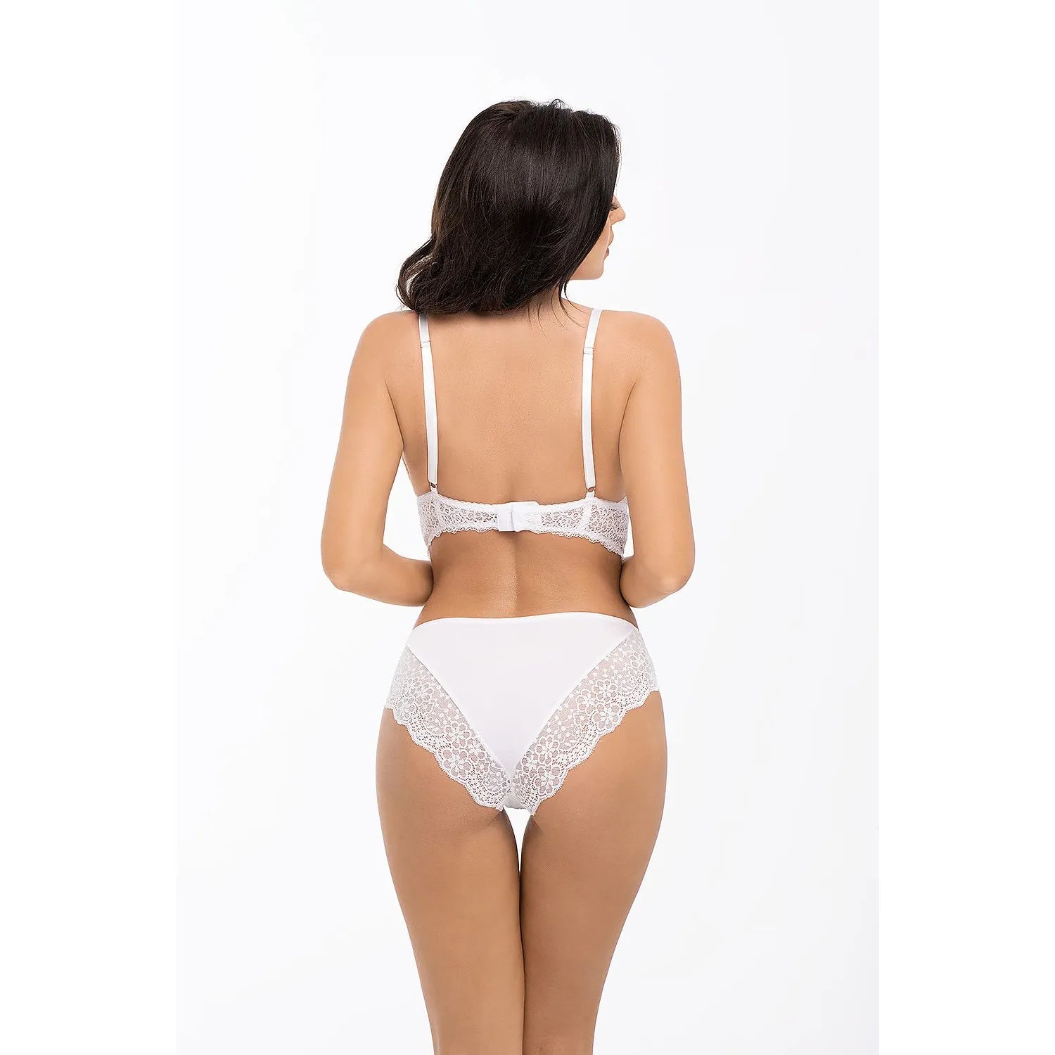 Culotte Babell 164854 en dentelle blanche, élégante et légère, idéale pour l'été, fabriquée en viscose LENZING ECOVERO.
