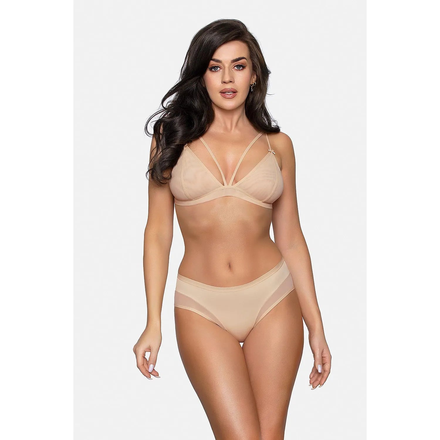 Culottes Babell 179821 effets slim tissu doux coton tulle lingerie féminine sexy enchanteresse confortable tailles S M L XL