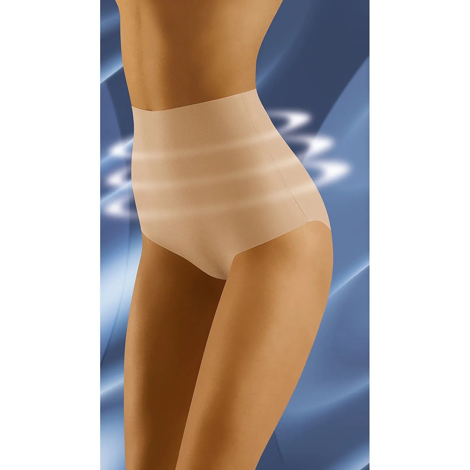 Culottes gainantes高 taille haute sans couture Wolbar 182001 confort silhouette élasthanne polyamide beige discrétion femmes lingerie bien-être intime