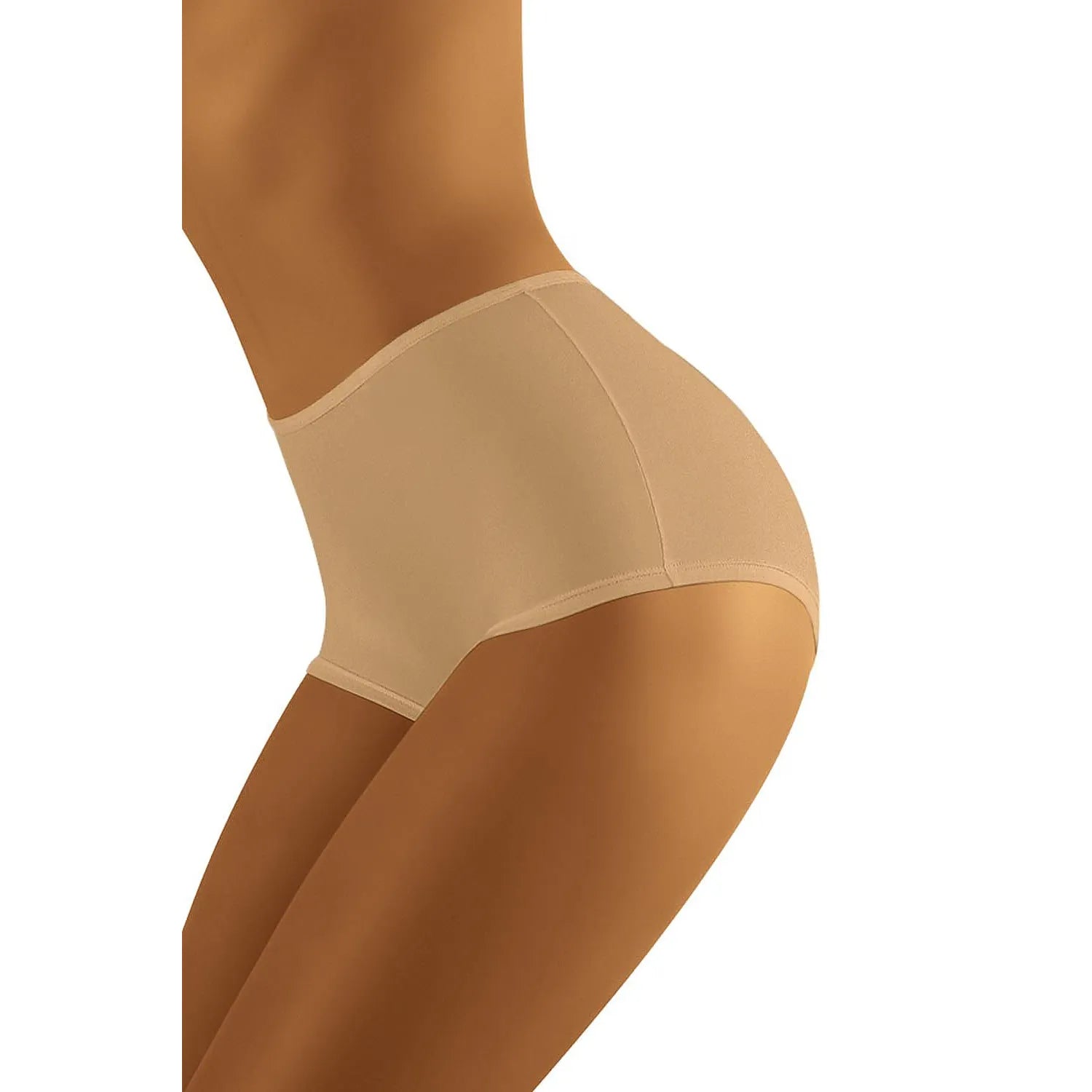 Culotte gainante taille haute Tahoo Shorts model 182003 Wolbar confort quotidien maintien optimal coton 90% elasthanne 10% beige