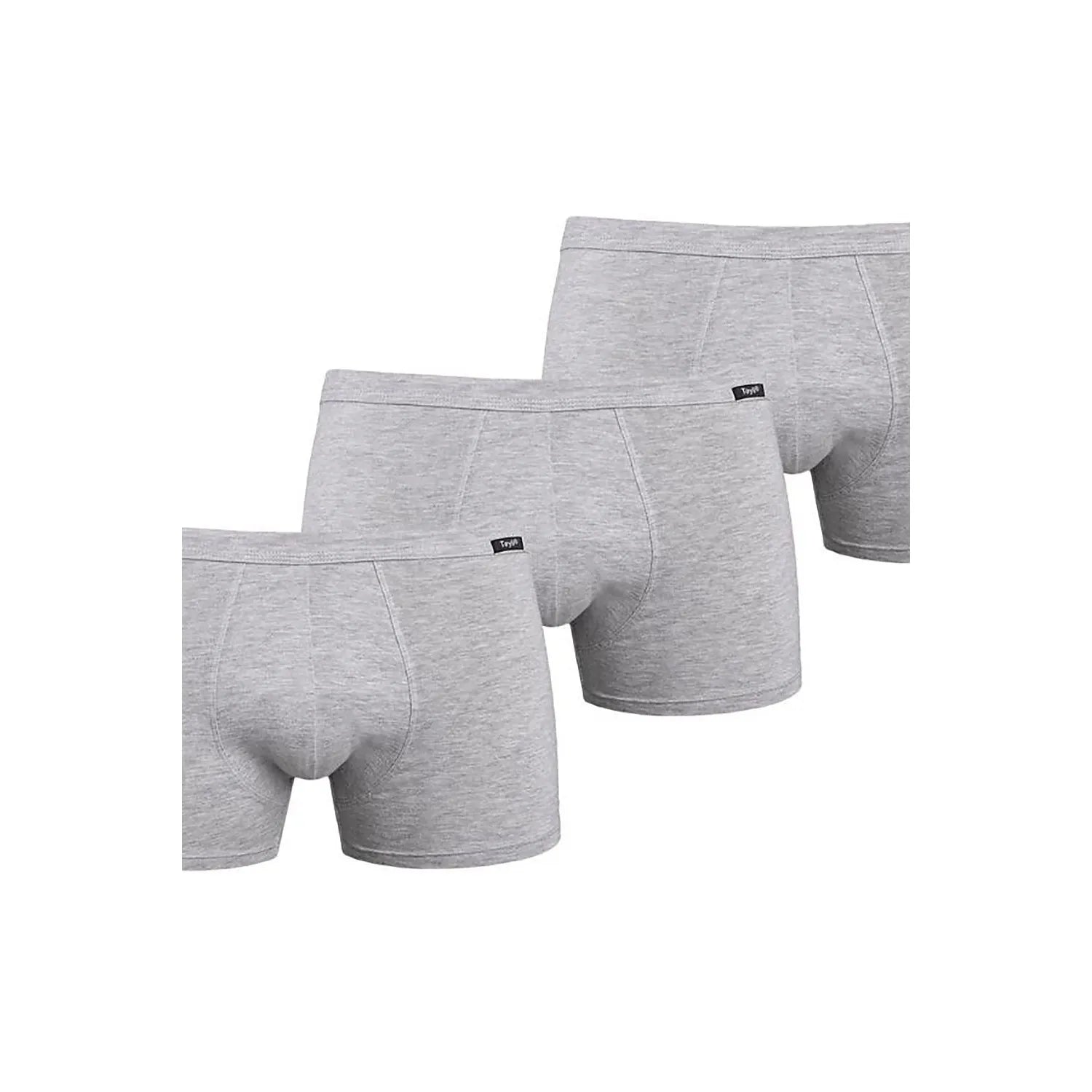 Ensemble de boxers hommes multipack 3 pièces en coton élastan 95% 5% coupe classique taille élastique confort sécurité discrétion