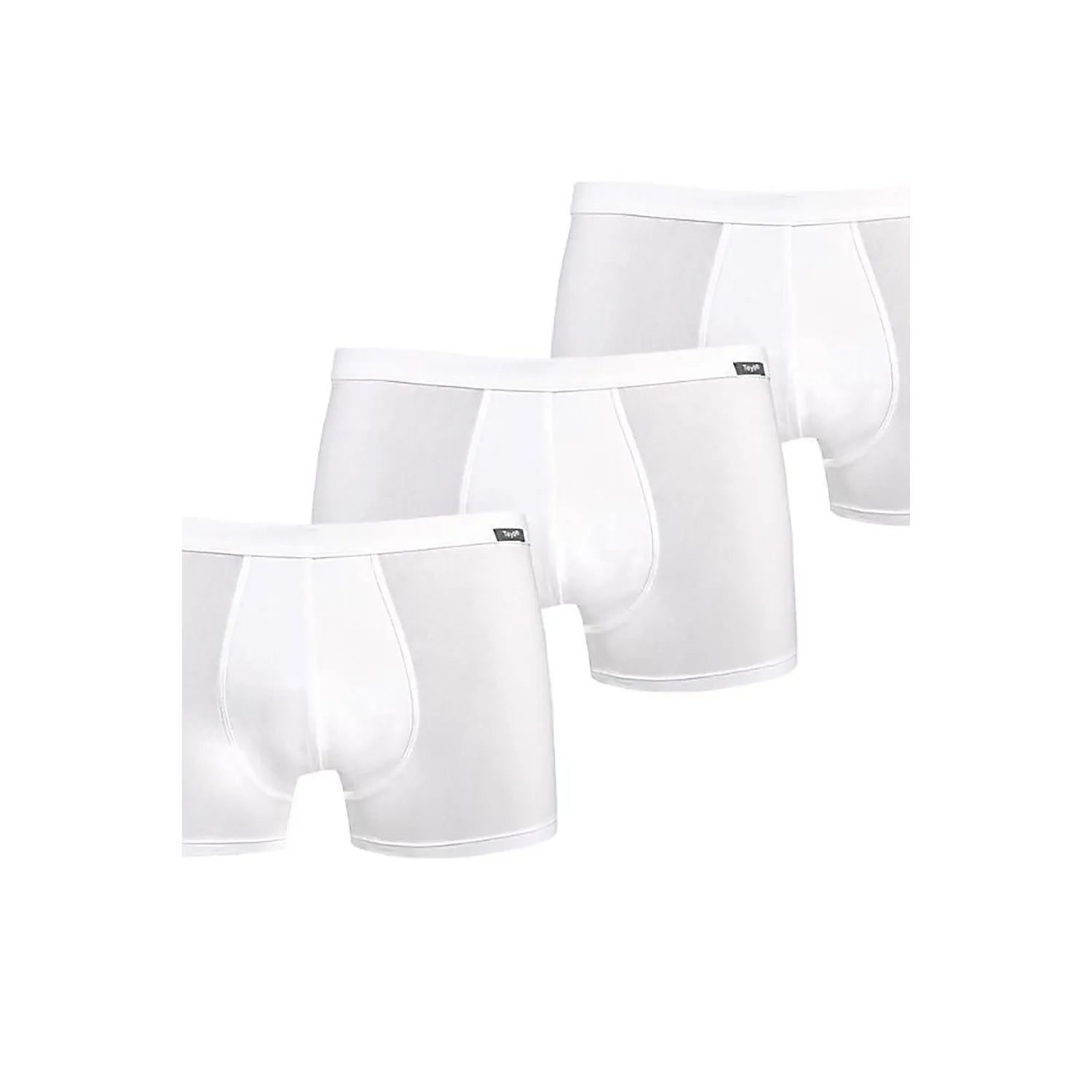 Ensemble de 3 caleçons en coton blanc élastique hommes coupe ajustée confort ceinture élastique Tailles S à XXXL cadeau intime lingerie