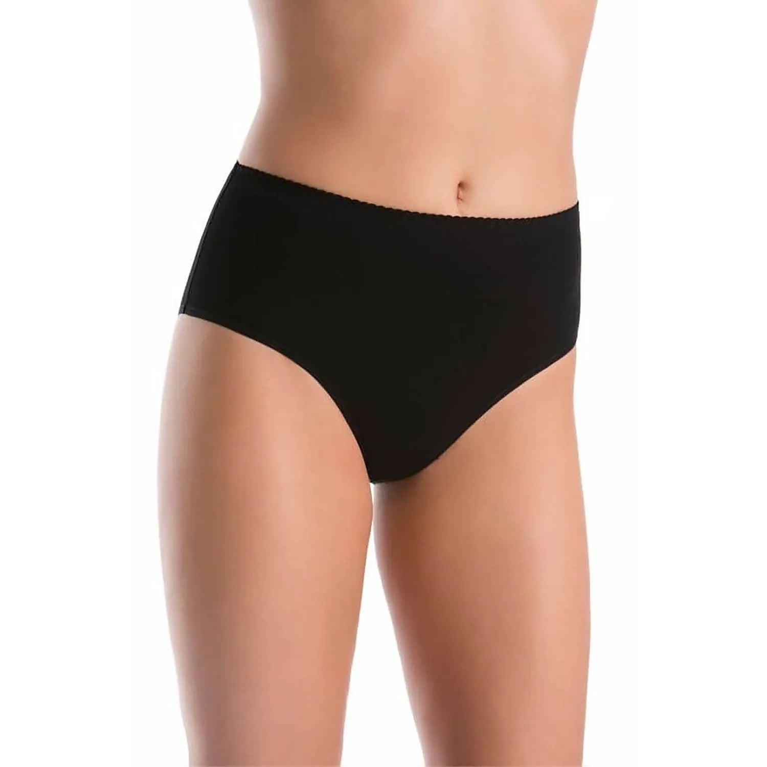 culotte taille haute classique coton élasthanne noire confort maintien léger ceinture souple respirante douce discrète intemporelle Teyli