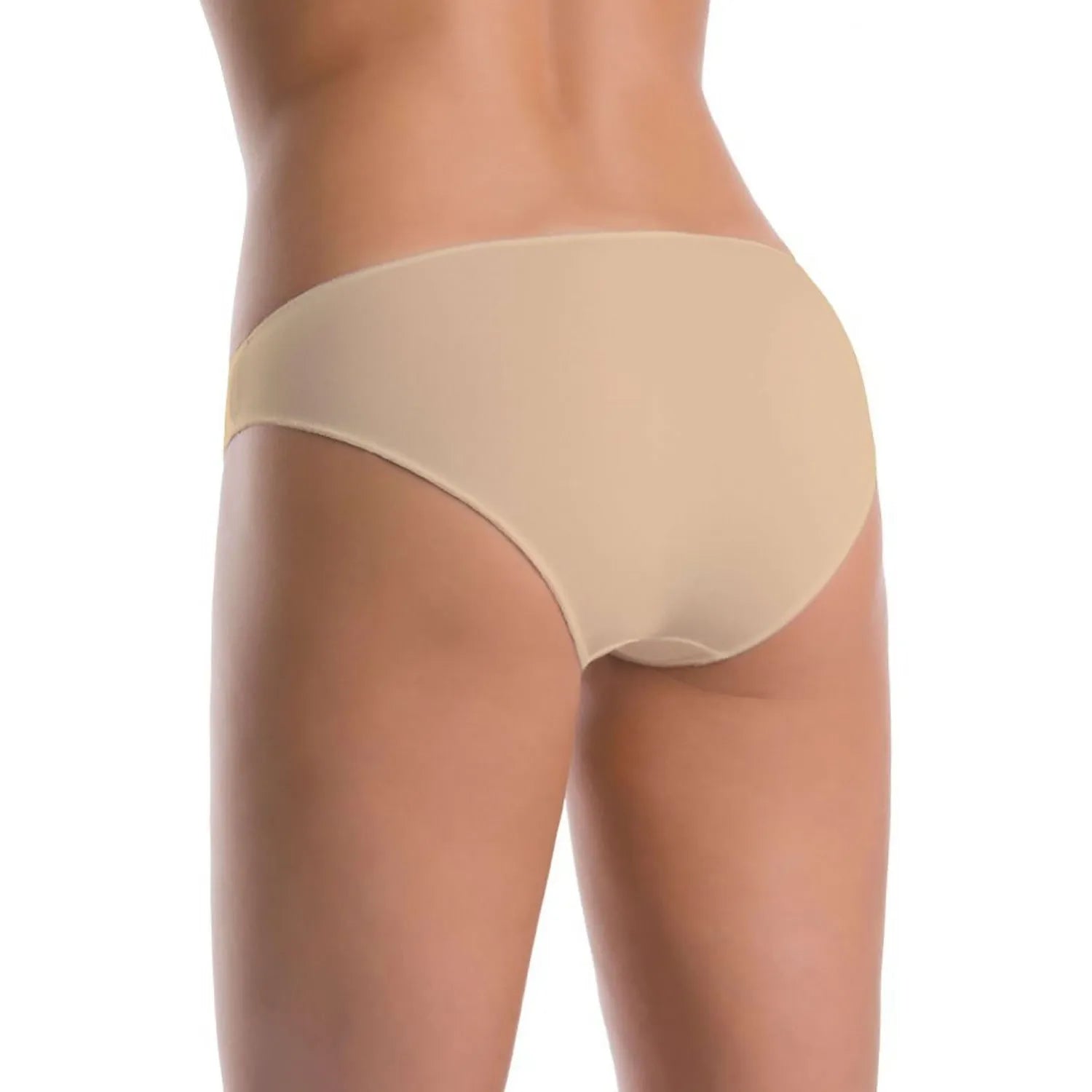 Culotte bikini beige Teyli model 183360, coupe basse, coutures discrètes, confort et élégance pour usage quotidien.