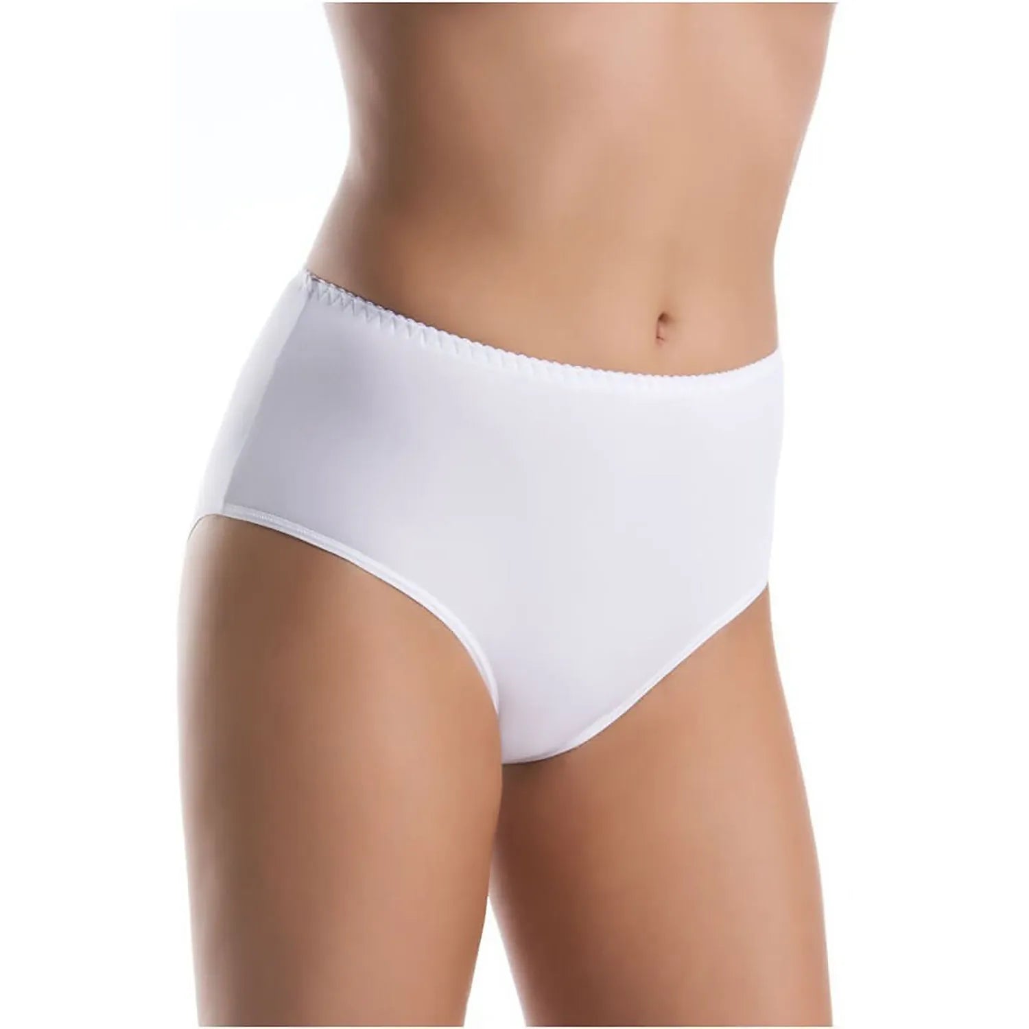 Ensemble de culottes blanches en bambou taille haute, confortables et respirantes, pour femmes, lingerie douce et élégante.