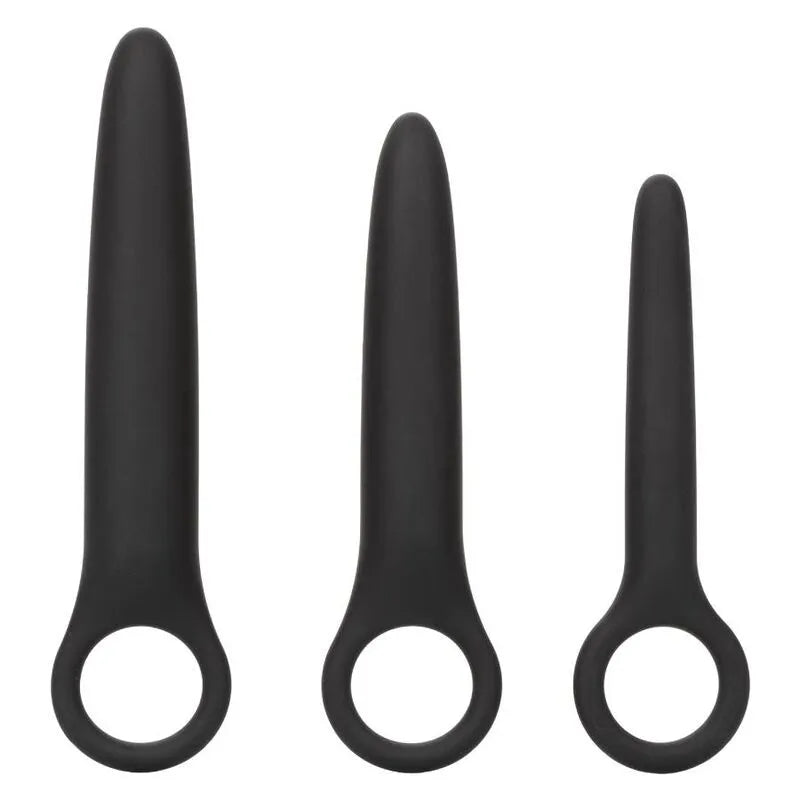 dilatateurs silicone premium progressive hypoallergénique sans parfum sans phtalates ergonomique lisse pliable durable boucle doigt tailles variées novice expérimenté multifonctionnel