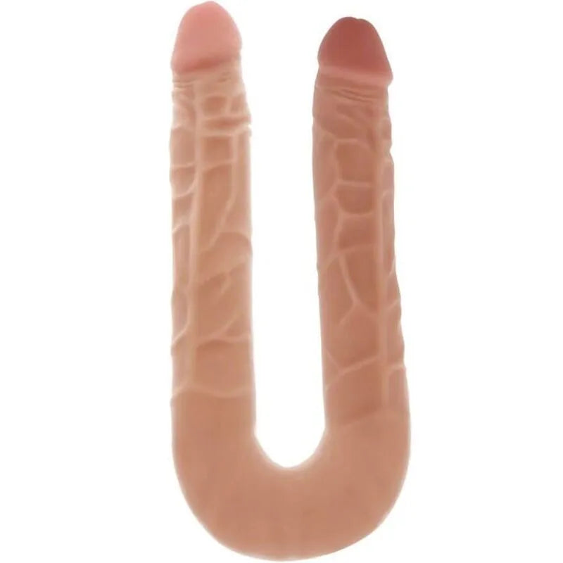 Double extrémité réaliste pvc sans phtalates flexible ferme texture douce hygiénique utilisation solo partage partenaire stimulation profonde sensations intensifiées