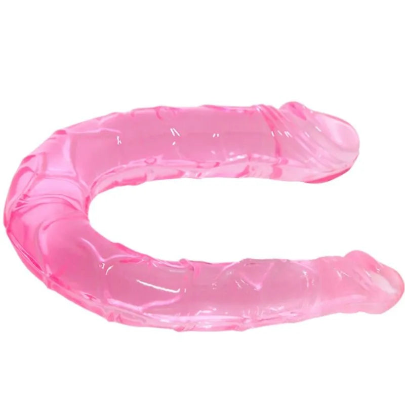double gode translucide thermoplastique compacte flexible veinée ergonomique discret submersible polyvalent portable insertion variable réaliste intense pratique