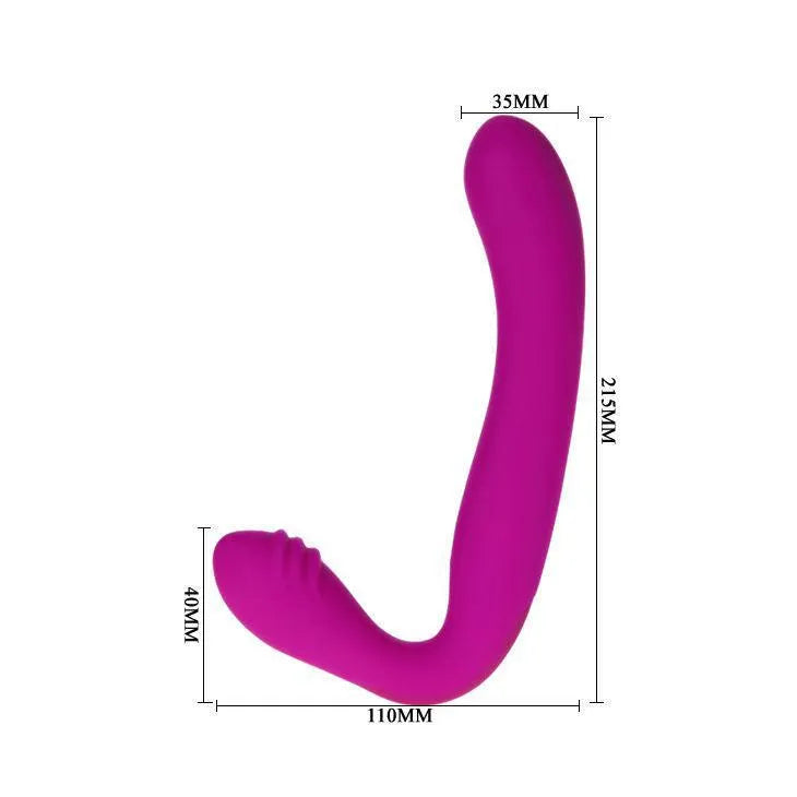 Double pénétrateur silicone rose, forme ergonomique, deux moteurs, 30 fonctions, étanche, rechargeable, pour couples.