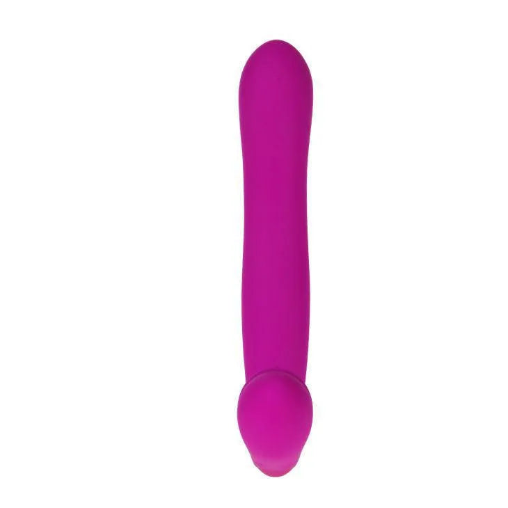 Double pénétrateur rose en silicone médical, design ergonomique, deux moteurs, étanche, 30 fonctions de vibration.