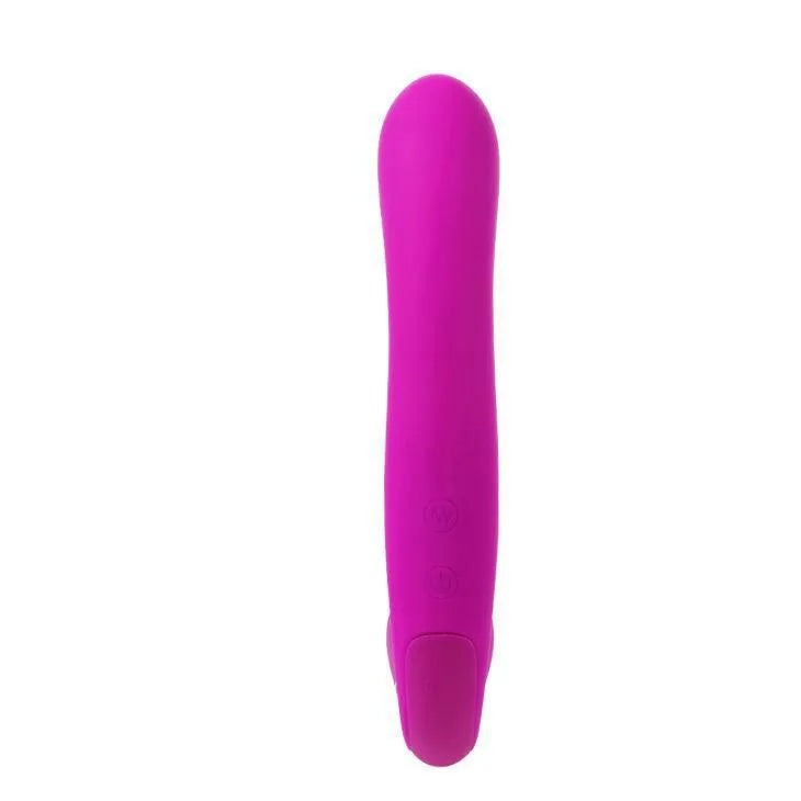 Double pénétrateur rose en silicone médical, forme ergonomique, deux moteurs, 30 fonctions, étui rigide rétroéclairé.
