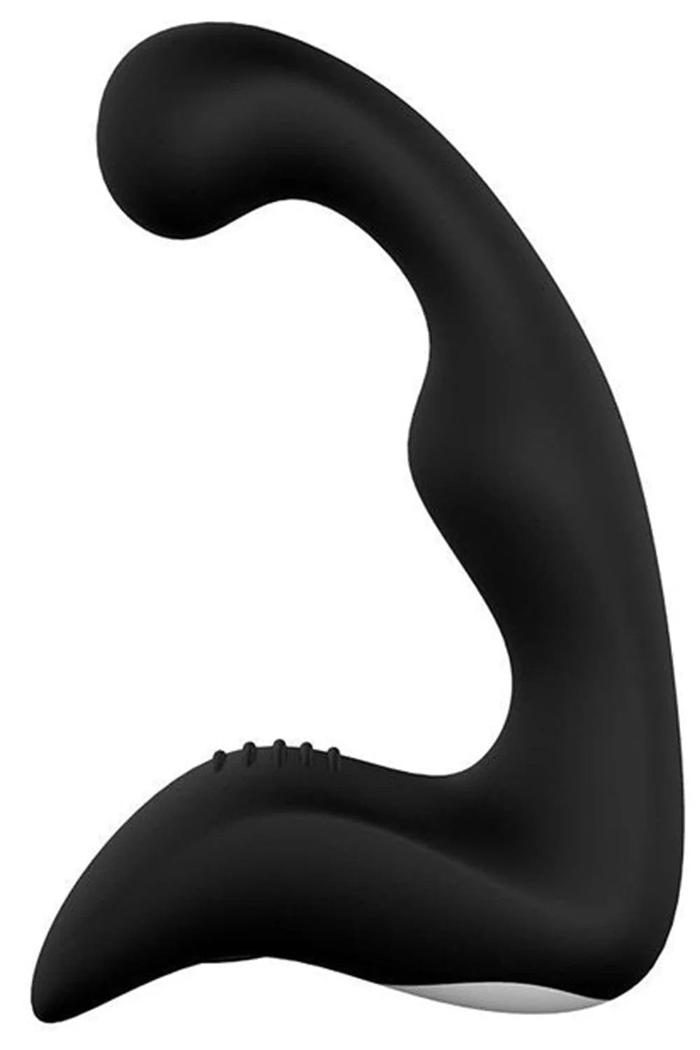 Double Plug Anal noir en silicone médical, forme ergonomique, étanche, rechargeable USB, 12 vitesses, stimulation précise.