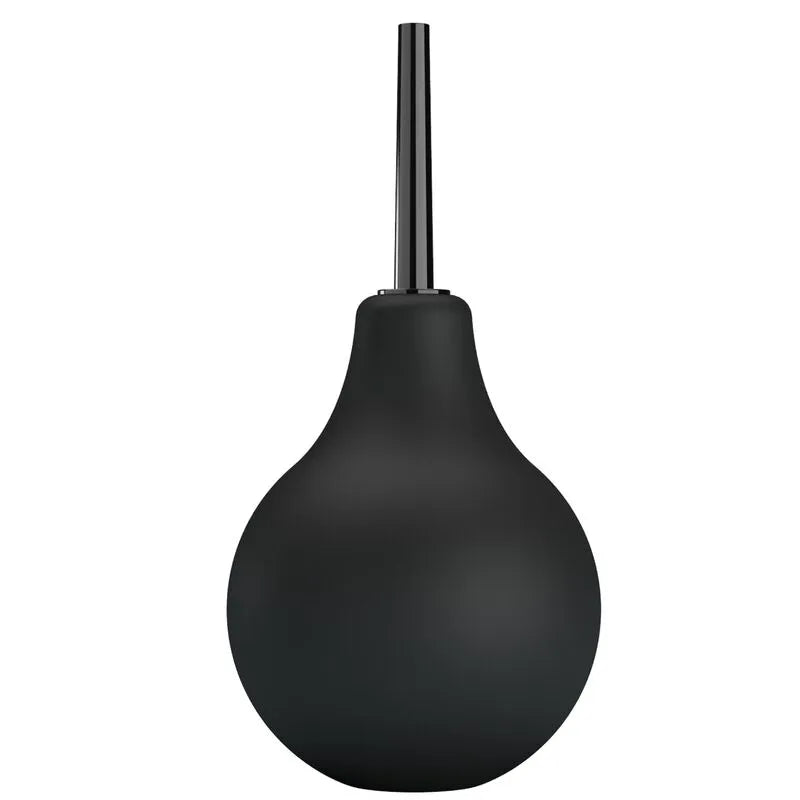 douche anale caoutchouc noire imperméable hygiénique ergonomique buse insertion douce capacité généreuse durable sécurisée discrète confortable préparation indispensable garantie