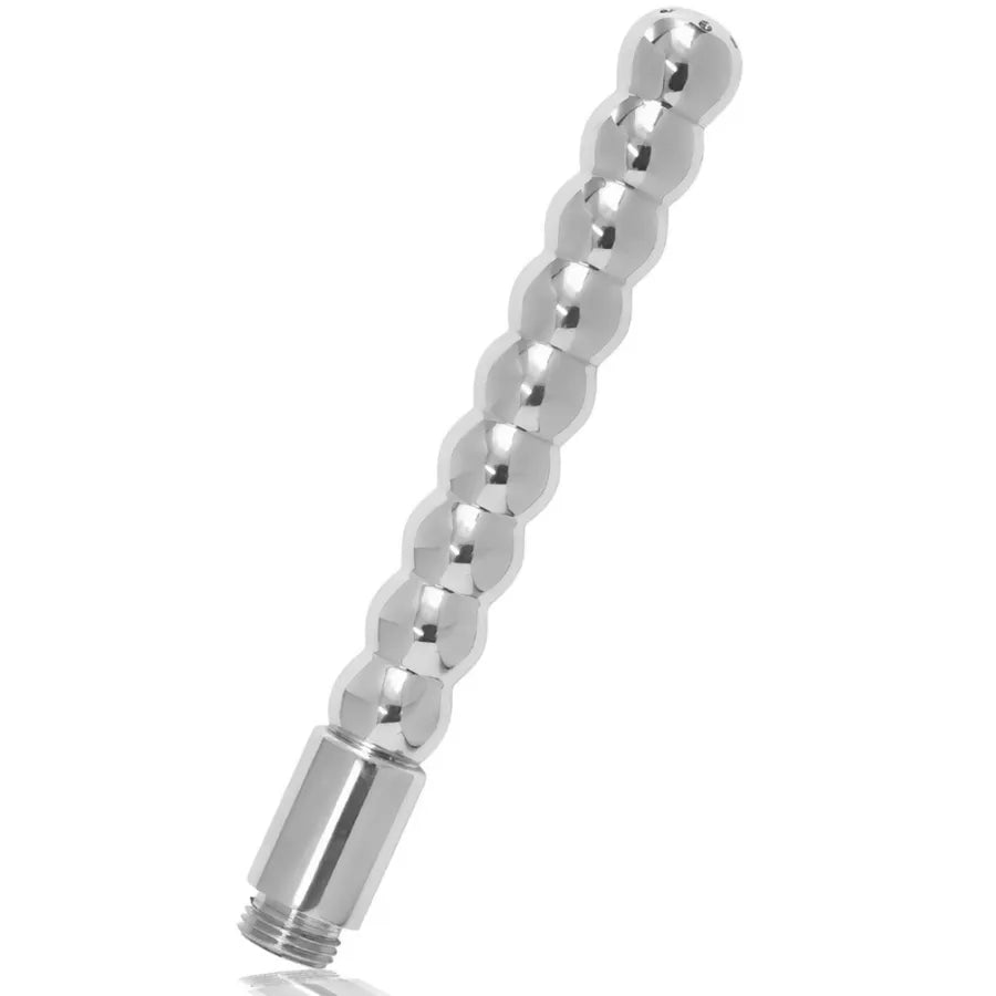 douche anale vaginale acier inoxydable ergonomique hygiénique nettoyage intime insérable 18cm confortable contrôle précis installation standard durable résistant