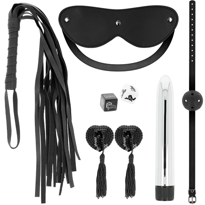 ensemble Ohmama jouets adultes sensuels variés initiation avancés fouet fétiche masque surprenant dés posture lieu protège mamelons mâchoire vibreur