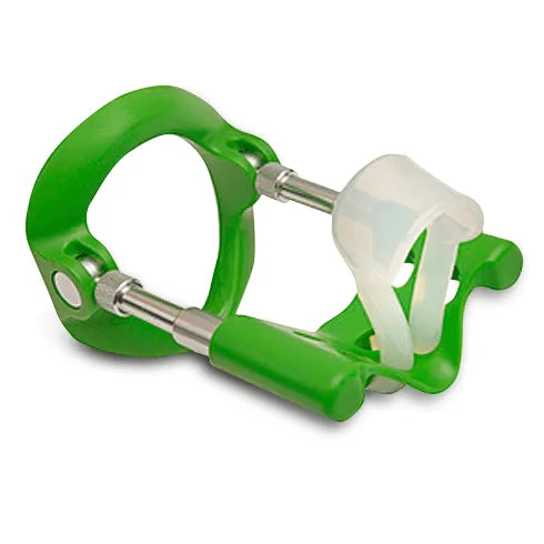 Extenseur pénien Andropenis Mini vert, acier inoxydable, aluminium chirurgical, ergonomique, traction ajustable.