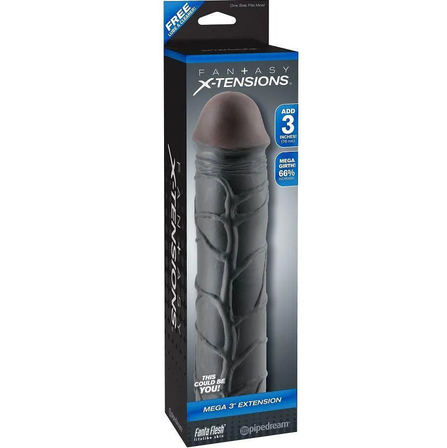 Extension pénienne ultra réaliste matière TPE texture peau naturelle ajustable confortable augmentation circonférence pénétration accrue sans phtalates lotion nettoyant entretien
