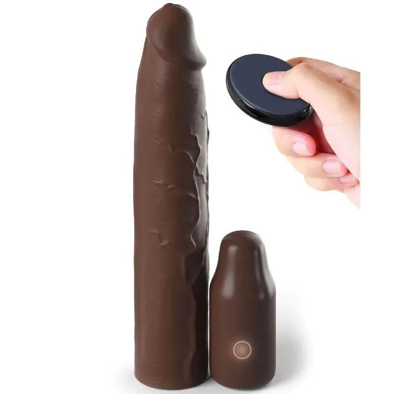 Extension pénis vibrante silicone télécommande Elite hypoallergénique réaliste confortable ajustable extensible antiglisse découpable universel ergonomique stimulant