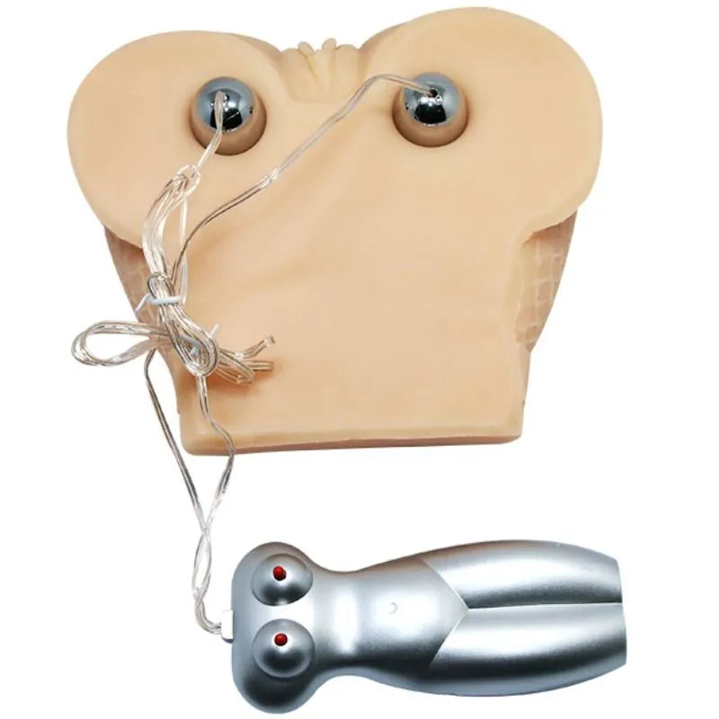 Masturbateur réaliste Fessier Sextoy en TPR et ABS avec deux trous et vibrations, facile à nettoyer et entretenir.