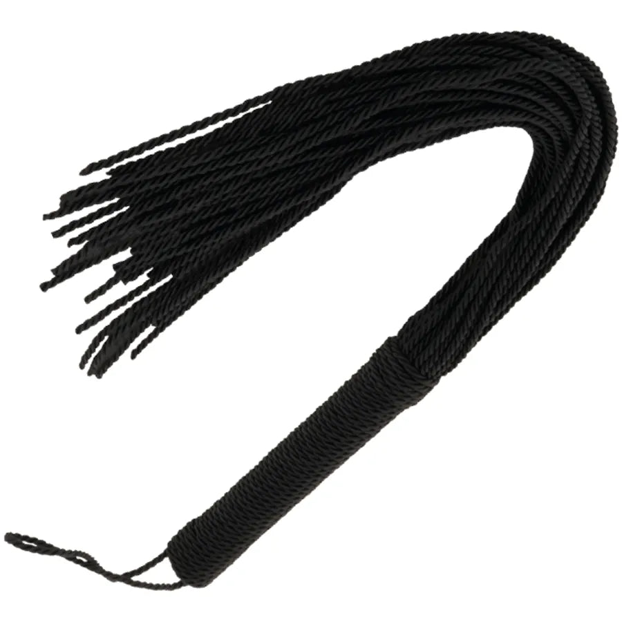 Fouet bondage noir ergonomique en bois, design élégant, poignée confortable, idéal pour débutants en BDSM.