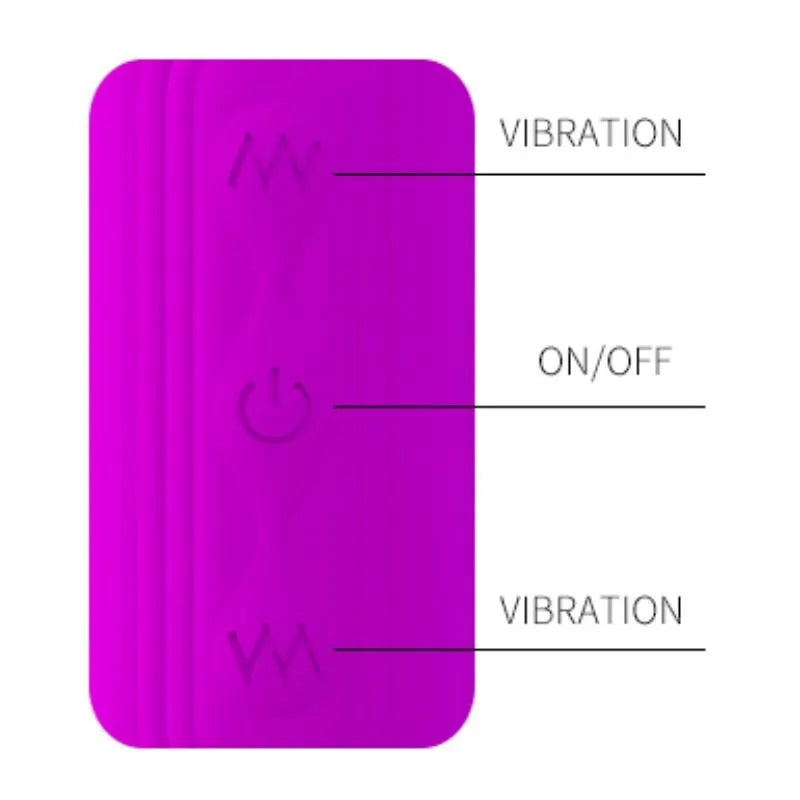 Fouet vibrant flexible violet, silicone, double vibromasseur, 12 modes, angles pliables, ergonomique, unisexe, discret.