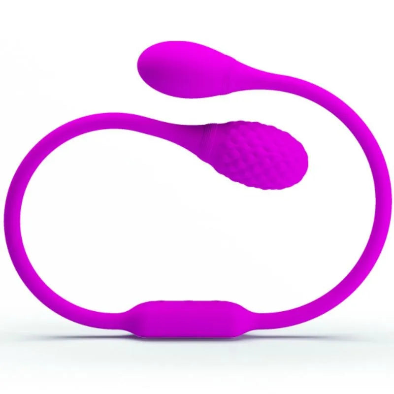 Fouet vibrant flexible violet en silicone, double vibromasseur ergonomique, 12 modes, angles pliables, usage unisexe.