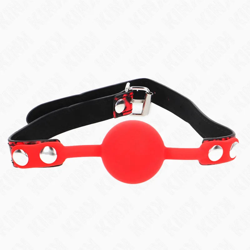 Gag BDSM silicone doux ajustable sangle réglable ergonomique confort sécurité hypoallergénique durable flexible universel débutant expert maintien