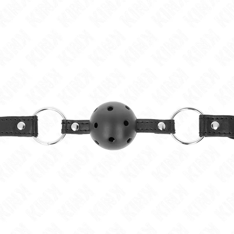 Gag BDSM en silicone noir avec sangles ajustables, design élégant et sécurisé, idéal pour jeux de soumission.
