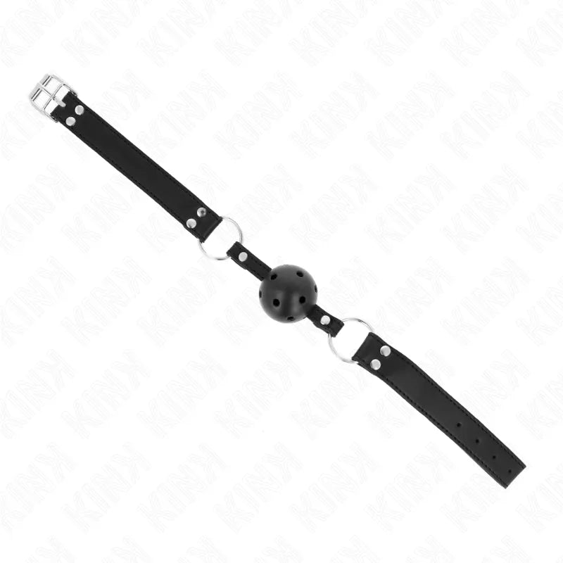 Gag BDSM en silicone noir avec sangles ajustables, ergonomique, pour confort et sécurité, adapté débutants et experts.