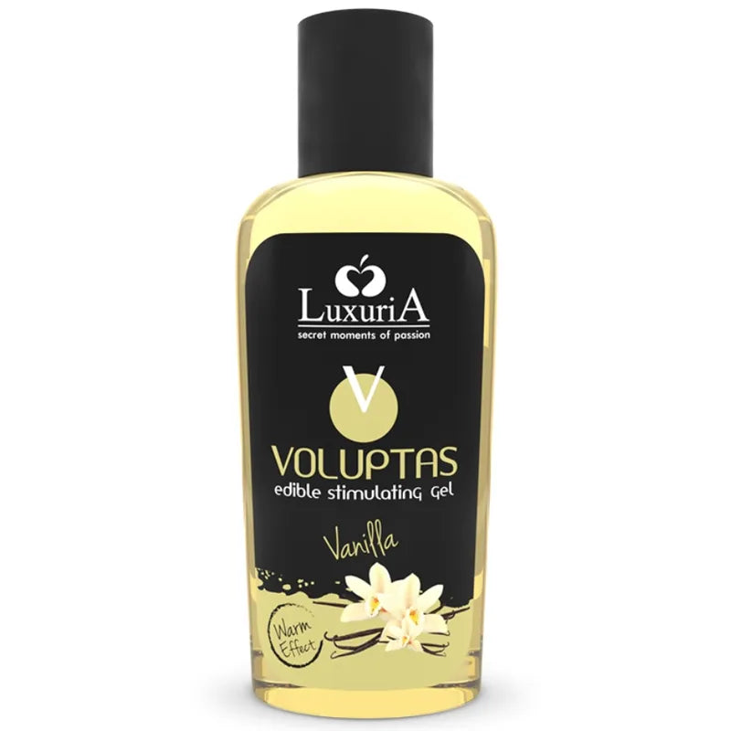 gel comestible stimulant vanille chauffant gourmand sensuel intime soyeux glissant noncollant compatible latex hypoallergénique dermatologique flacon100ml