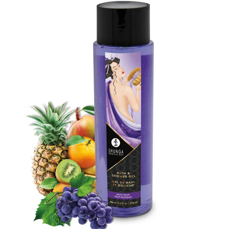 gel bain érotique peaux sensibles mousse crémeuse soyeuse enrichie huiles végétales vitamine E parfumée fruitée exotique persistante végane écologique hypoallergénique