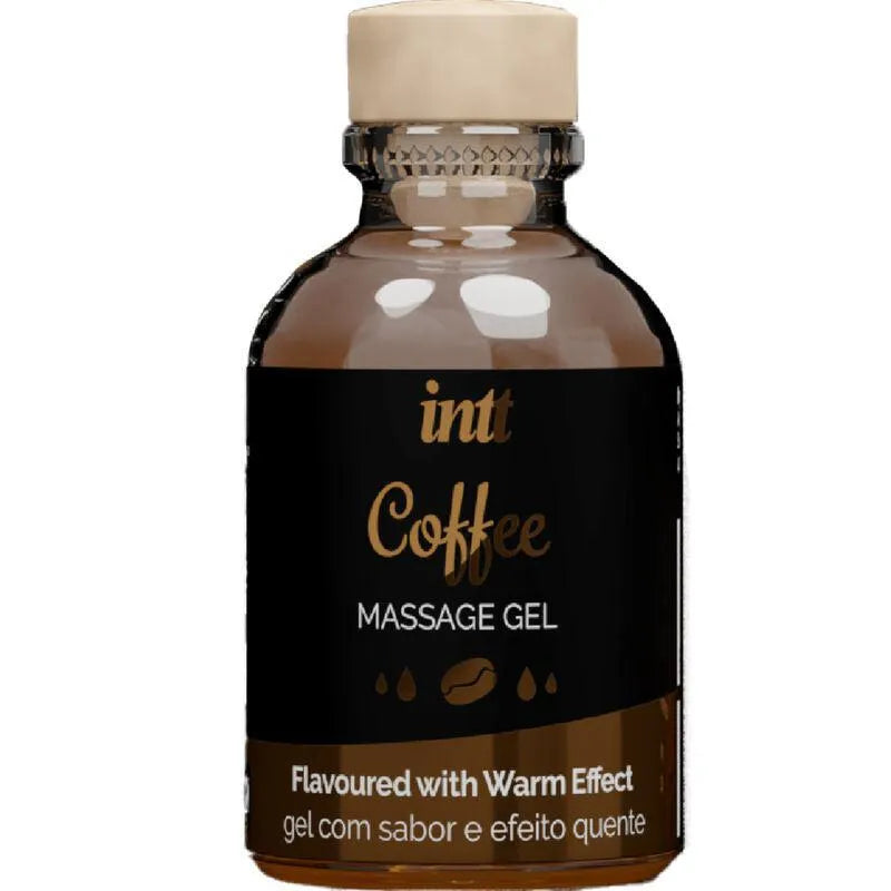 Gel Massage Café Chauffant Arôme Goût Embrassable Sensuel Aphrodisiaque Oral Stimulateur Chaleur Subtile Flacon 30ml Nomade Intime Pénétration