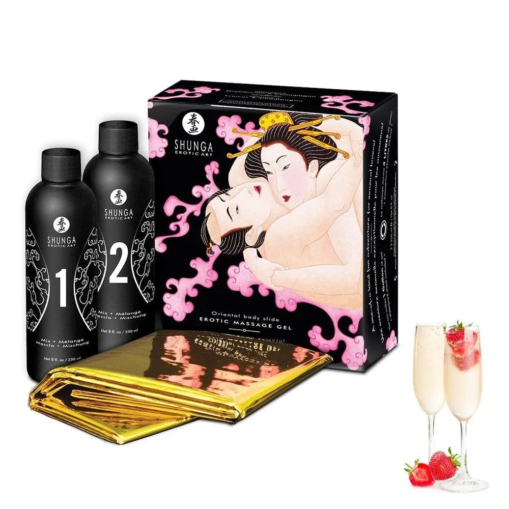 gelée massage oriental vin pétillant fraise sensorielle lisse enivrante léchable végétalienne sans parabène compatible préservatifs jouets intimes étanche
