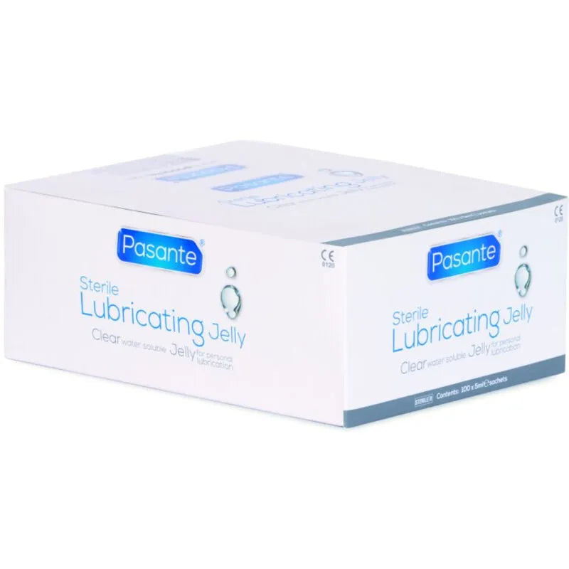 Boîte de gelée lubrifiante stérile transparente, inodore, hydrosoluble, 5ml, pour examens médicaux et insertion cathéter.