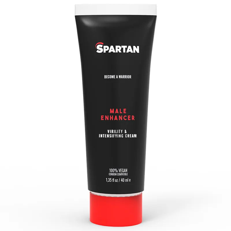 Gel intensificateur orgasmique végétalien, tube noir et rouge, 40 ml, pour sensations froid-chaud, testé dermatologiquement.