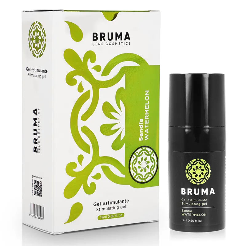 Gel Intime Stimulant Saveur Pastèque Bruma Sensibilité Accrue Plaisir Gourmand Texture Ultra Glissante Longue Durée Voyage Compact Antigoutte